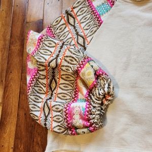 Free People embroidered crew neck